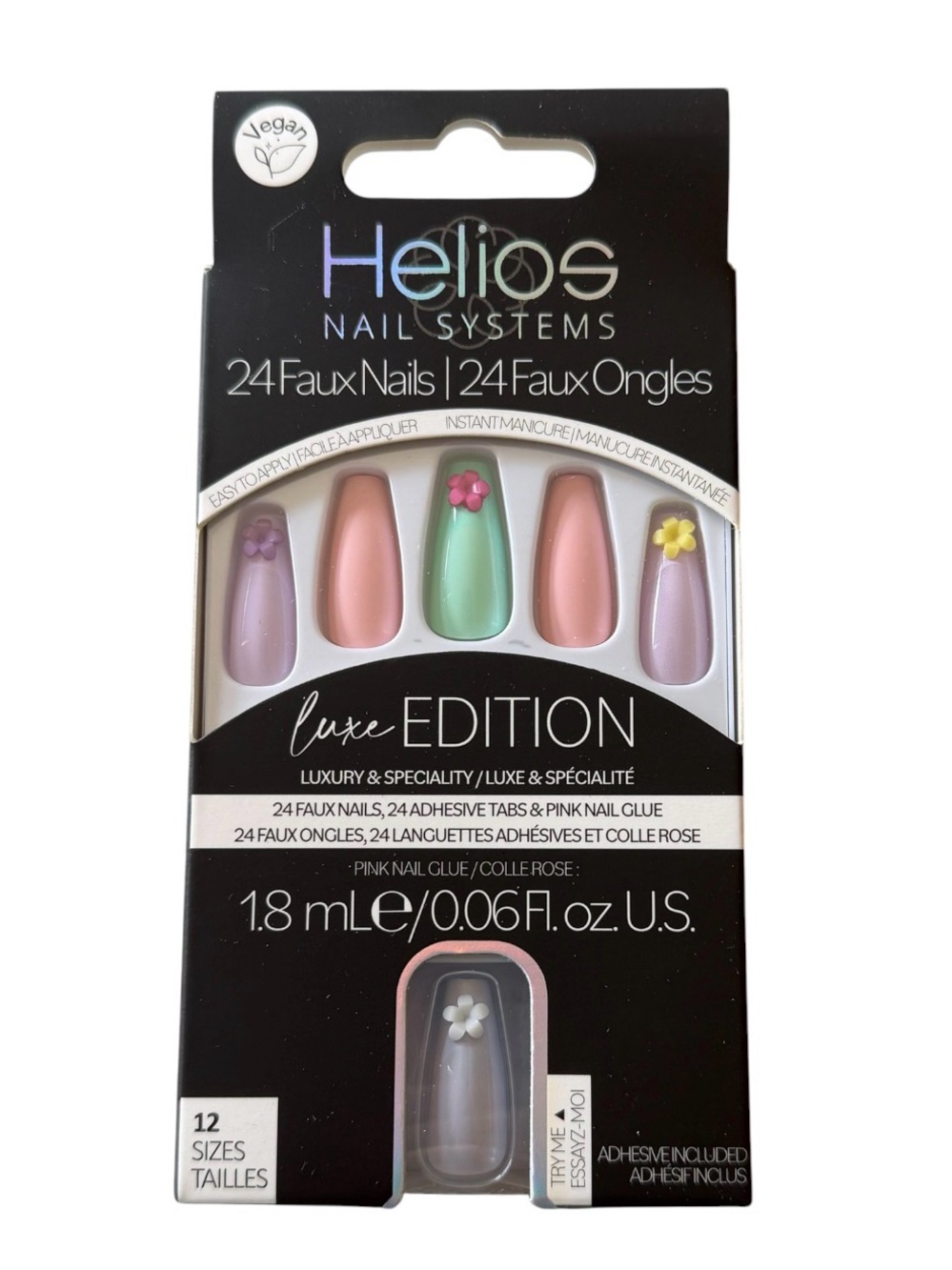 Helios Luxe Edition Pastel Floral Press Ons